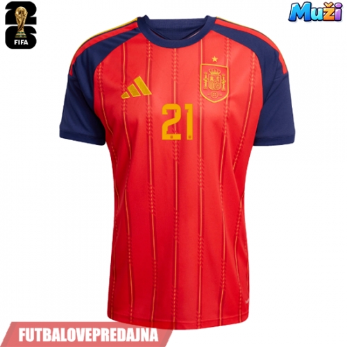 Lacne Muži Futbalové dres Španielsko Mikel Oyarzabal #21 MS 2026 Krátky Rukáv - Domáci